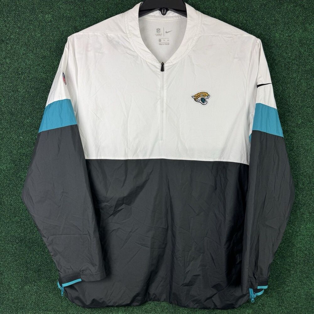 Nike NFL Jacksonville Jaguars On Field Windbreaker Jacket Men’s Size XXL 2XL
